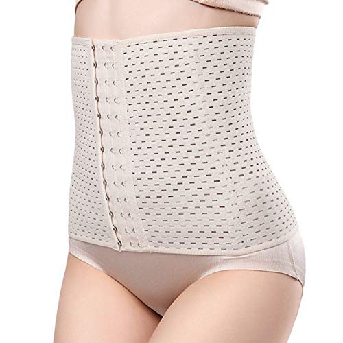 HotYou Corset Fajas Reductoras Cinturon Formación Cincher Bustier para Mujer,Beige,L