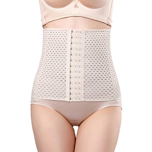 HotYou Corset Fajas Reductoras Cinturon Formación Cincher Bustier para Mujer,Beige,L