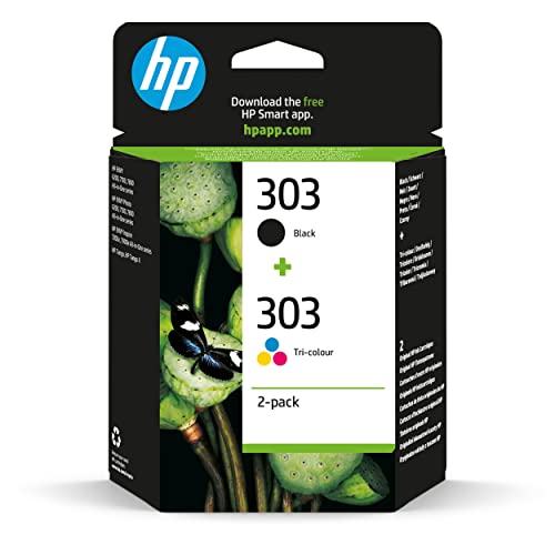 HP 303 3YM92AE - Cartuchos de tinta, negro y tricolor, auténtico, paquete de 2 unidades