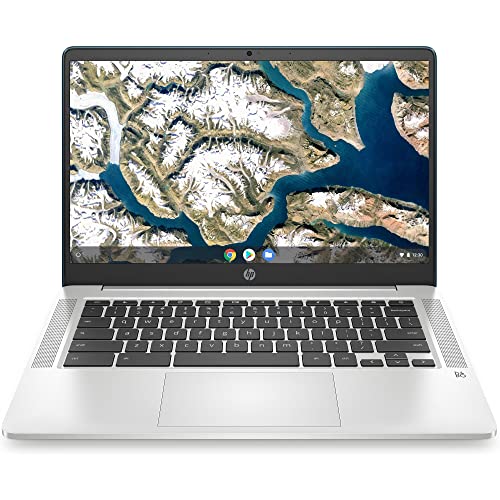 HP Chromebook 14a-na0025ns - Ordenador portátil de 14" Full HD (Intel Celeron N4120, 8GB RAM, 128GB eMMC, Intel UHD Graphics 600, ChromeOS) Plata - Teclado QWERTY Español