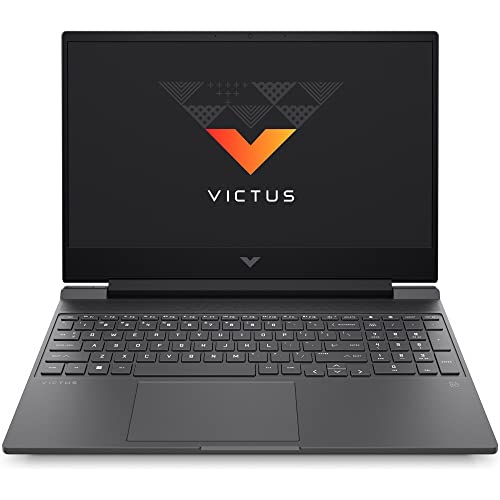 HP Victus Gaming 15-fa0037ns - Ordenador portátil de 15.6" Full HD (Intel Core i7-12700H, 16GB RAM, 512GB SSD, NVIDIA GeForce RTX 3050, FreeDOS) Mica Silver- Teclado QWERTY Español