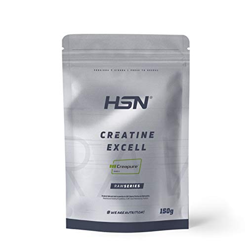 HSN Creatina 100% CREAPURE® en Polvo | Sabor Neutro - 150 G | Sello de Calidad Garantizada | Puro Monohidrato de Creatina Micronizada | No-GMO, Sin Aditivos, Vegano, Sin Gluten