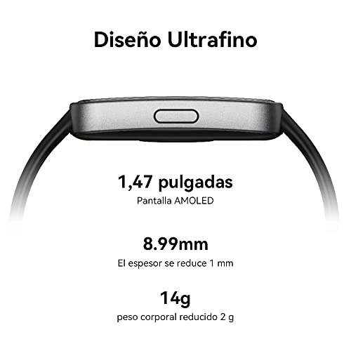 HUAWEI Band 8 Smart Watch, Diseño fino, Seguimiento Preciso del Sueño, Batería de 14 días, Compatible con Android e iOS, para Salud y Bienestar,Versión Española, Rosa