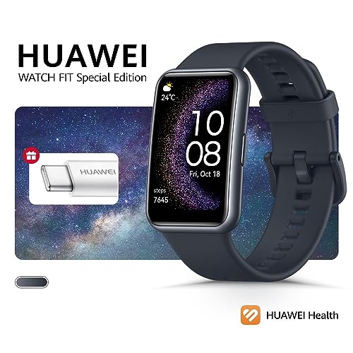 HUAWEI Watch Fit 2 Smartwatch Deportivo con GPS, Llamadas Bluetooth, Gestión de Vida Saludable, Batería Larga Duración, Animaciones Entrenamiento Rápido, Monitorización SpO2, Negro