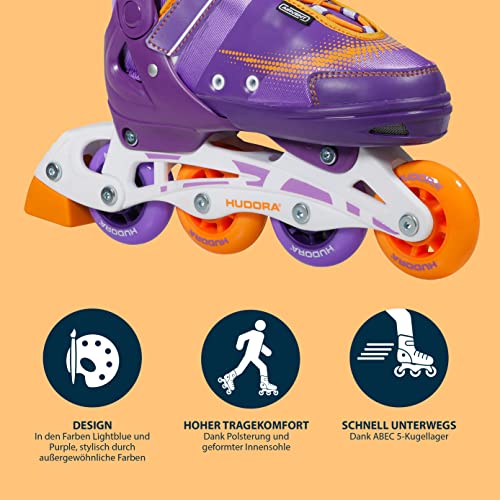 HUDORA MIA - Patines en línea para niños, Adolescentes y Adultos, Varios tamaños, para Mujer, Talla Ajustable