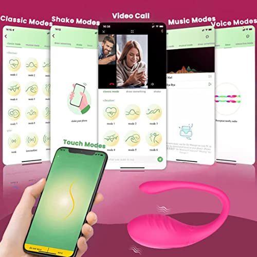 Huěvo Ṿibradóradòr Ṥēxṵal para Ṃujęr Control Remoto App, Vìbràdòr Parëjas Màndo A Distància Jṳguetès Eróticøs para Paręja Sęxüalęs Coṋsôladorês.. para Mújer Ṽibráción 10 Modos -PER006