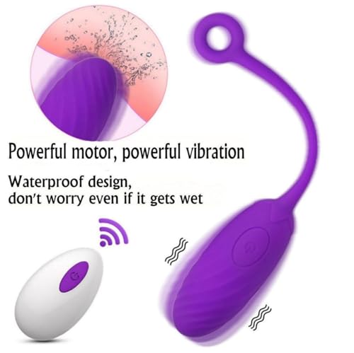 Huevo Ṿibradóradòr Ṥēxṵal para Mùjêr Vîbrãdør con Mando a Distancia,Mini 12 Modos Ṽibráción Parëjas Màndo Juguetês Eróticos para Parejàs Sexuàles Coṋsôladorês.. para Mújer POAD008