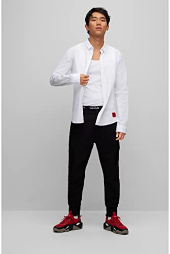 HUGO Ero3-w Camisa, Open White199, M para Hombre