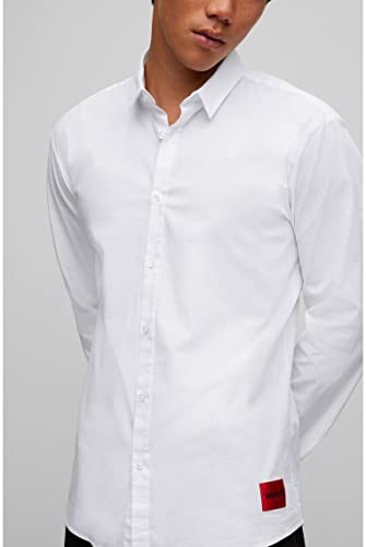 HUGO Ero3-w Camisa, Open White199, M para Hombre