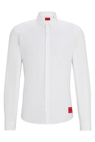 HUGO Ero3-w Camisa, Open White199, M para Hombre