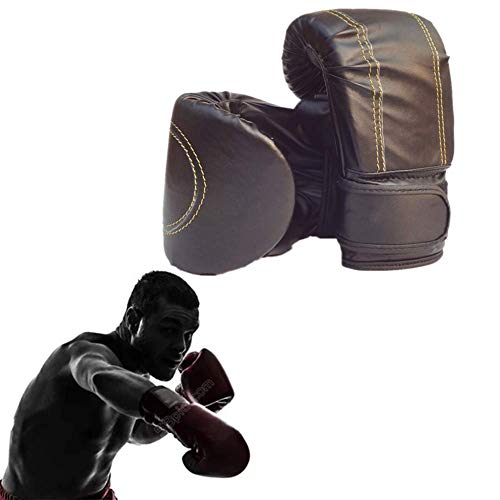 huihuijia Guantes Boxeo Mujer Guantillas Karate Guantes de Boxeo para Artes Marciales Golpe Guantes Barato, Guantes de Boxeo Guantes de Boxeo para Kickboxing Black,10oz