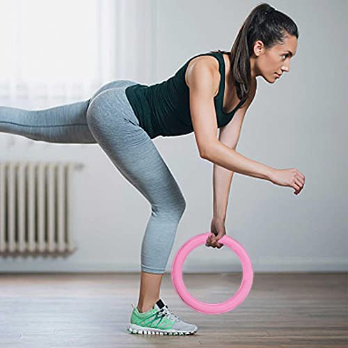 huitailang Anillo de pilates – Doble asa de ejercicio, Fitnes s Ma gic Circle – Anillo de silicona Fitne ss de 5 libras de diseño ergonómico anillo de ejercicio, perfecto para yoga, entrenamiento de