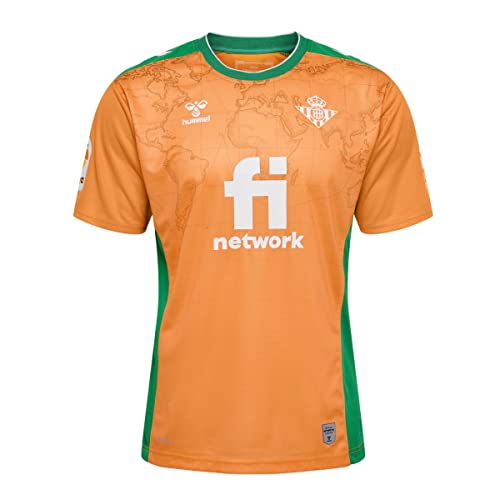 hummel Real Betis Balompié Tercera Equipación 2022-2023, Camiseta, Bright Marigold, Talla L