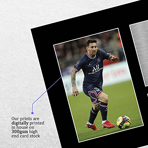 HWC Trading A4 Lionel Messi PSG Regalos Impresos Imagen De Autógrafo Firmado Para Los Aficionados Al Fútbol Y Partidarios