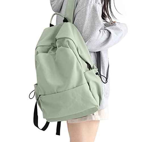 HYC00 Mochila escolar Bolsas de viaje causales para mujer Mochila para computadora portátil de 14 pulgadas Mochila ligera para adolescentes Mochila resistente al agua para hombres universitarios