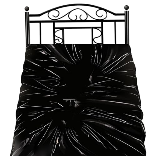 HYQPAI Sábana impermeable para juegos sexuales húmedos Cuerpo de aceite Juegos de masaje para adultos Ayuda de cama de PVC(Color:black,Size:1.3m*2.2m)