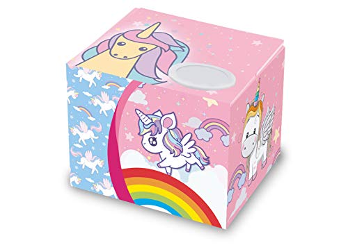 i-total XL1628 Hucha Mágica Caja Unicornio. (Unicornio), Hucha de Unicornio Que coge la Moneda.