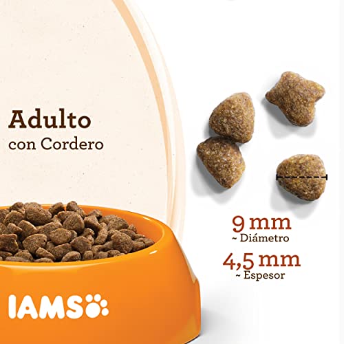 IAMS Naturally Comida Seca para Gatos Adultos con Cordero y Arroz de Nueva Zelanda, 2.7 kg