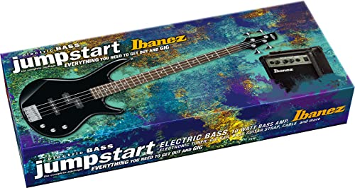 Ibanez IJSR190-BK - Bajo Eléctrico (puente fijo, abedul, 6 cuerdas), color negro