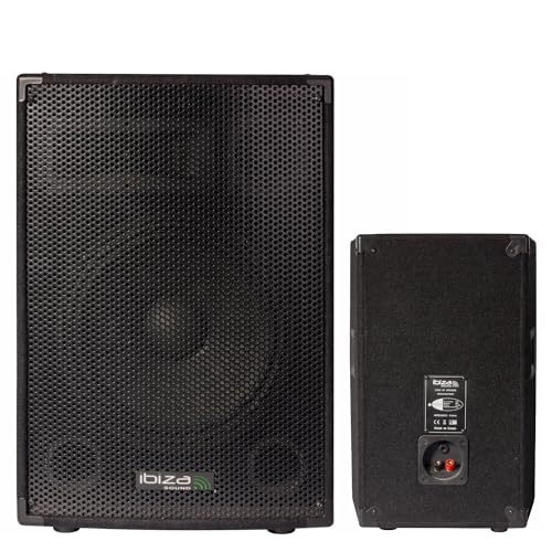 Ibiza DISCO8B - Altavoz de suelo de 300 W, negro