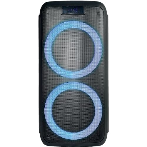 Ibiza - FREESOUND400 - Altavoz portátil a Pilas con Bluetooth, USB, SD y AUX-IN con Leds ambientales - 400W - Negro