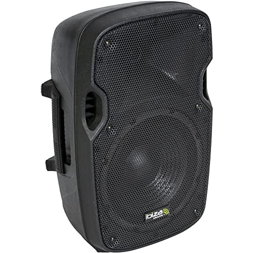 Ibiza - XTK8A - Sistema de Altavoces Activos Plug & Play de 8"/20cm con 200W RMS de Potencia - Tweeter de compresión, Sistema Bass Reflex, módulo Amplificador, entradas Line/Micro - Negro