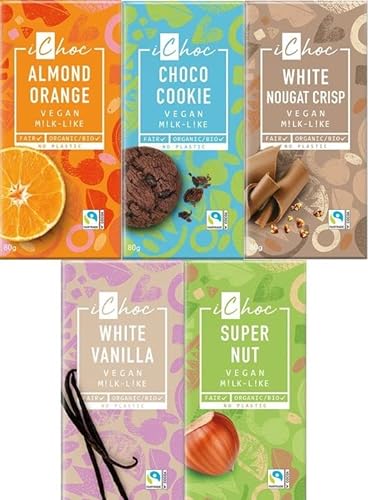 iChoc Vivani Organic Chocolate Mix vegan | 5 x 80g