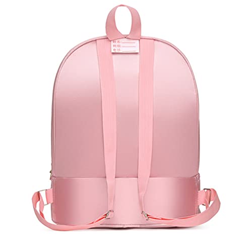 iiniim Mochila Bordada de Niña Mochila Infantil de Ballet Danza Bolsa Personalizada para Las Niñas Rosa E Talla única