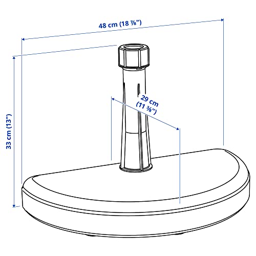 IKEA Base de sombrilla BRAMSÖN 29x40 cm negro