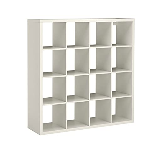 Ikea Expedit Kallax - Estantería de almacenamiento, color blanco, mueble con 16 unidades en forma cuadrada