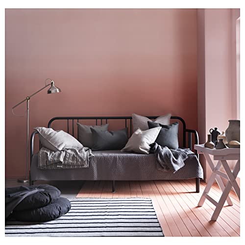 Ikea FYRESDAL - Sofá cama con 2 colchones (80 x 200 cm), color negro