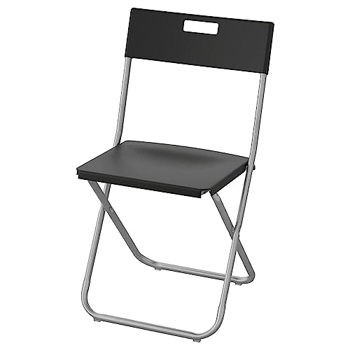 IKEA GUNDE Silla plegable, negra (4)