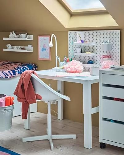 IKEA LOBERGET/SIBBEN - Silla de escritorio para niños, color blanco