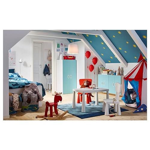 Ikea MAMMUT Mesa infantil, en/exterior, 77x55 cm [blanco]