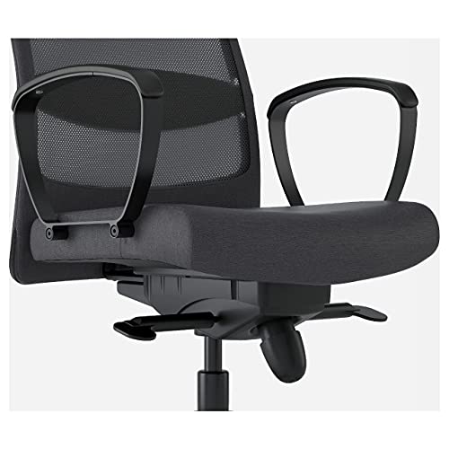 IKEA MARKUS Silla de oficina, ajusta la altura y el ángulo de esta silla para que tu día de trabajo se sienta cómodo [Vissle gris oscuro]