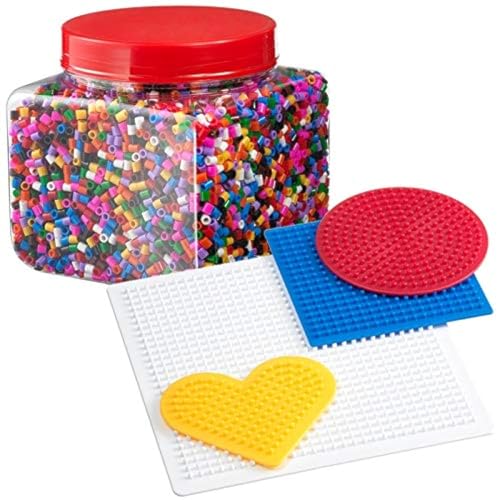 Ikea Pyssla - Juego de Perlas para Planchar (14.000 Cuentas, 4 Unidades), Multicolor