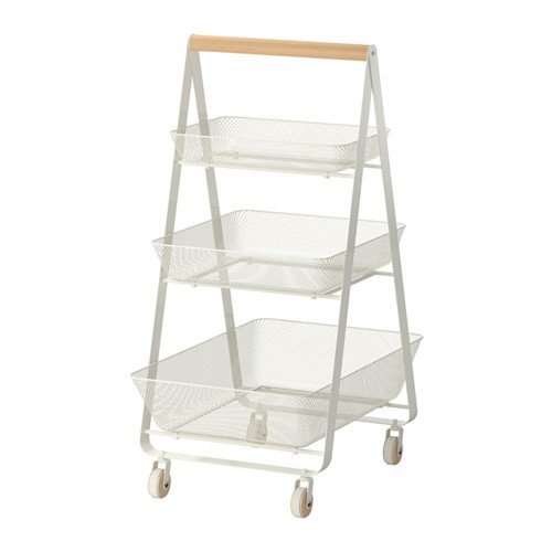 IKEA RISATORP - Camarera (57 x 39 x 86 cm), color blanco