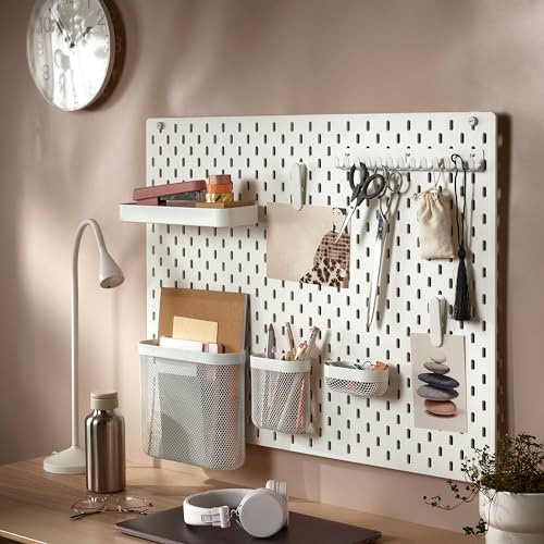 Ikea SKåDIS - Tablero de clavijas (76 x 56 cm), color blanco