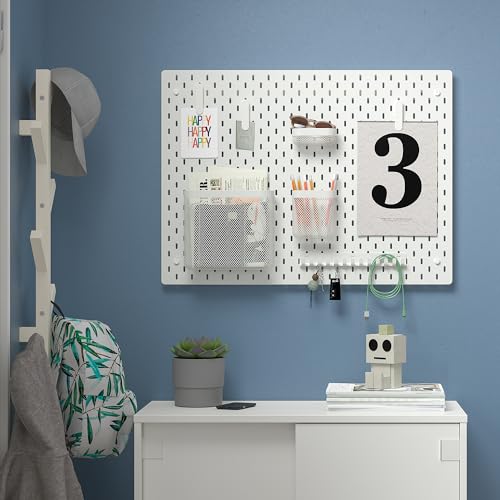 Ikea SKåDIS - Tablero de clavijas (76 x 56 cm), color blanco