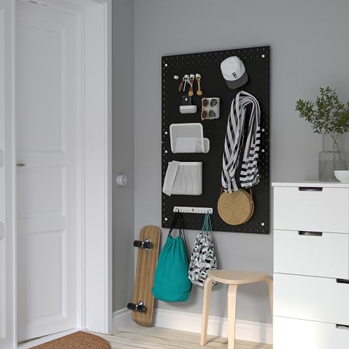 Ikea SKåDIS - Tablero de clavijas (76 x 56 cm), color negro