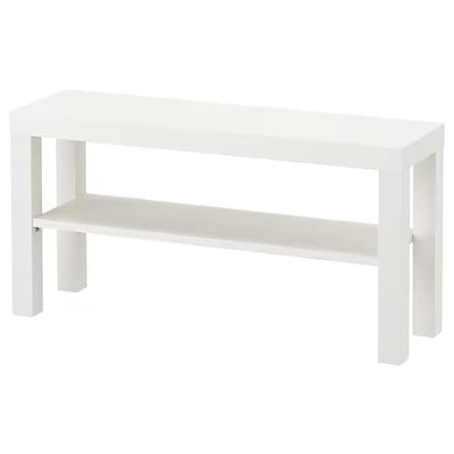 IKEA TV-Bank "barniz" 90x26x45 cm Beistelltisch en blanco, con Unterfach