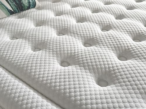 IKON SLEEP Natur Premium Colchón Muelles Ensacados, Espuma de Gel, Multicolor, 80 x 180 cm