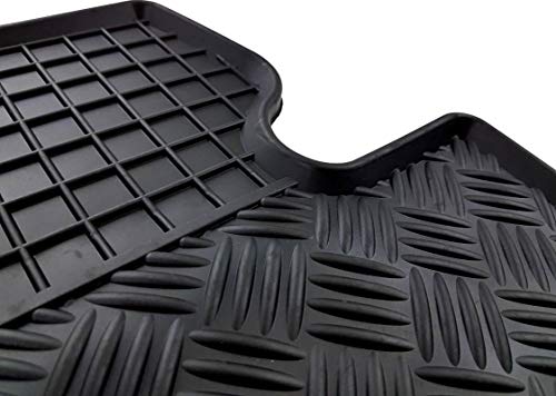 ilTappetoAuto by Fabbri 3 - 902655 - Alfombrillas de Coche Hechas a Medida de Goma Antideslizante e Inodoro Compatible con Mercedes Sprinter, Volkswagen Crafter