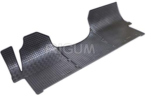 ilTappetoAuto by Fabbri 3 - 902655 - Alfombrillas de Coche Hechas a Medida de Goma Antideslizante e Inodoro Compatible con Mercedes Sprinter, Volkswagen Crafter