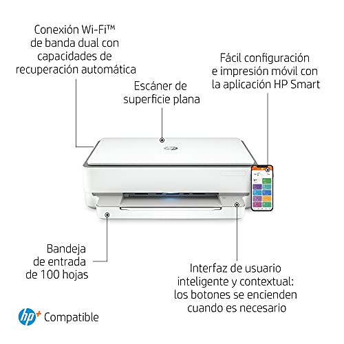 Impresora Multifunción HP Envy 6020e - 3 meses de impresión Instant Ink con HP+