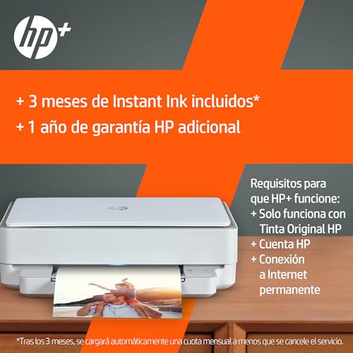 Impresora Multifunción HP Envy 6020e - 3 meses de impresión Instant Ink con HP+