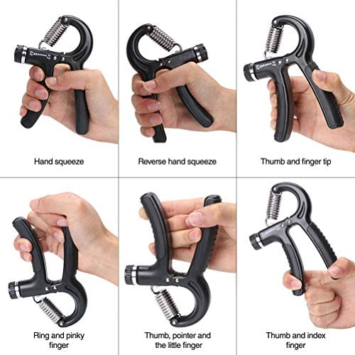 IndiMosch. Hand Grip, Pack 2, Ejercitador de Manos Ajustable de 5-60kg, Fortalecedores de Mano para Entrenar el Agarre, la Fuerza de Los Dedos, la Muñeca, el Antebrazos Fortalecer