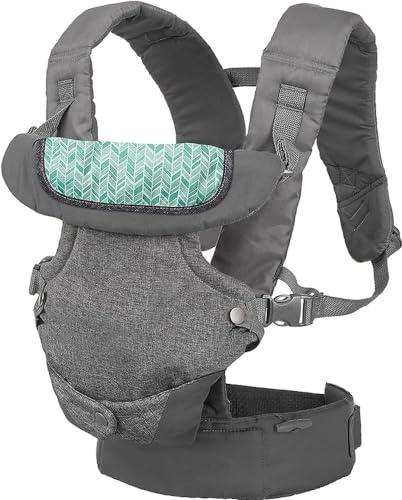 Infantino Flip Advanced 4-in-1 Carrier unisex with Bib - Ergonomic, Convertible, Face-in and Face-out Front and Back Carry for Newborns and Older Babies, 8-32 lbs / 3.6-14.5 kg