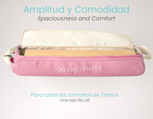 INFITNITY - Bolsa Tronco Propiocepción - para Todas Las Medidas de Tronco Eutonía - Funda Tronco Propioceptivo - Bolsa Esterilla Yoga y Wood Roller - Durabilidad y Diseño Ergonómico