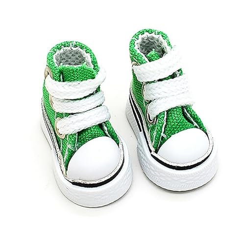 Innovador y práctico 3,5 cm muñeca mini zapatos para muñeca rusa 1/6 zapatillas de deporte zapatos botas dedo danza juguete lona zapatos